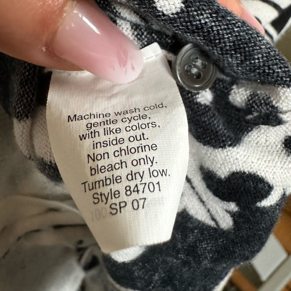 J. Crew black and white wool cardigan - Picture 4 of 10